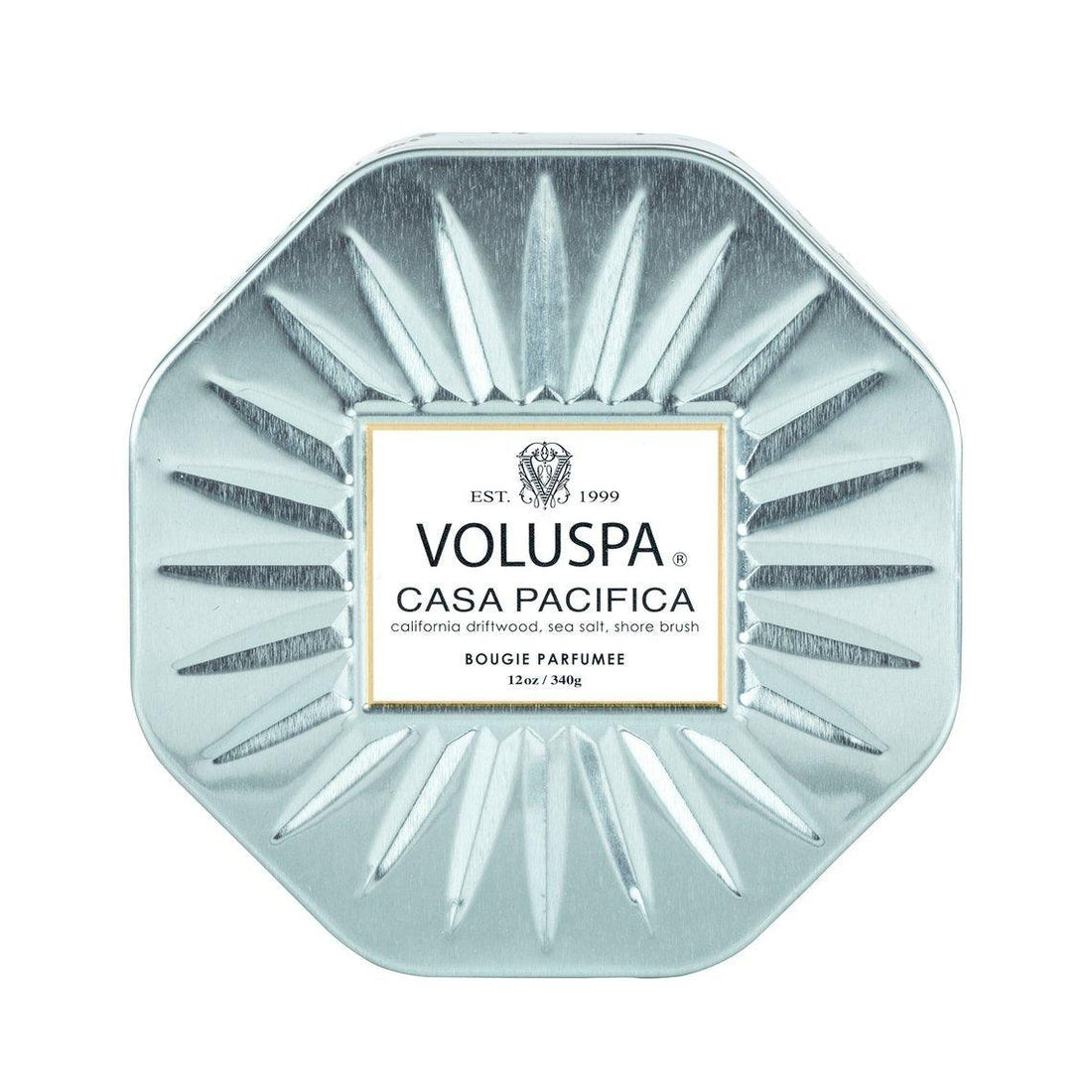 VOLUSPA Casa Pacifica 3 Wick Octagonal Tin Candle, image 2