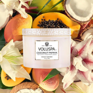 VOLUSPA Coconut Papaya Corta Candle.