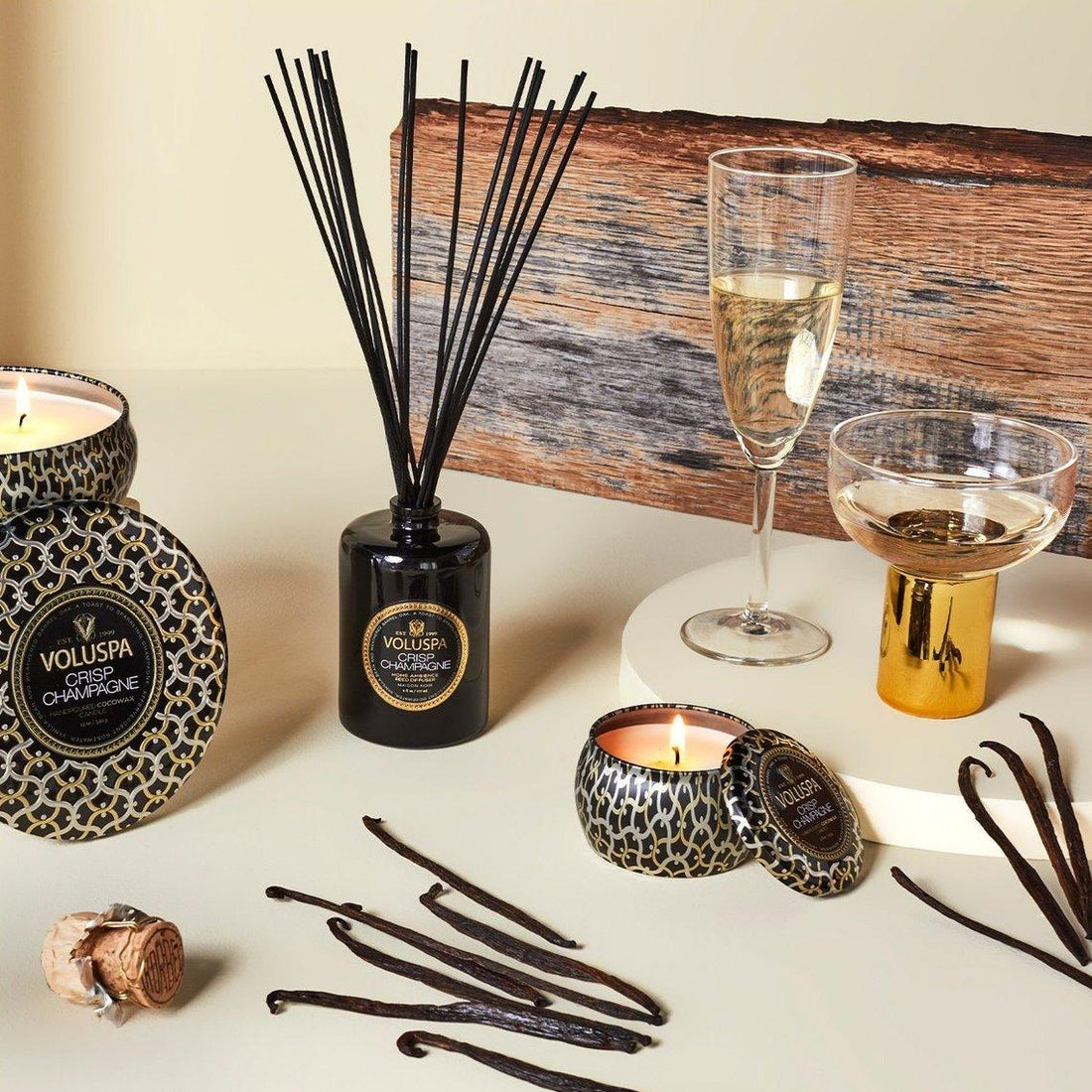 VOLUSPA Crisp Champagne Decorative Candle, image 3