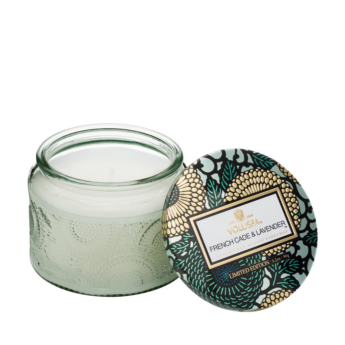 VOLUSPA French Cade & Lavender Petite Jar Candle.