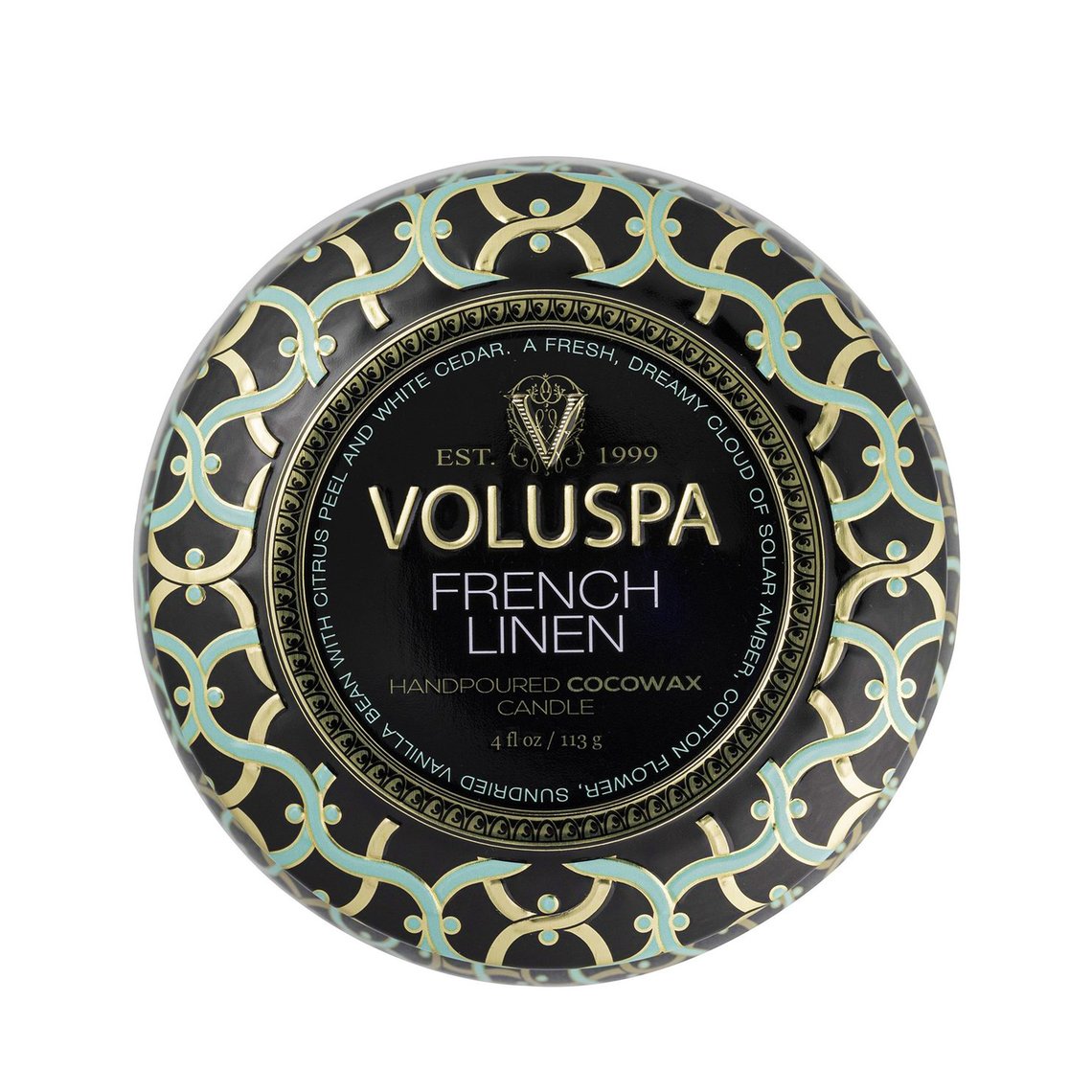 VOLUSPA French Linen Decorative Candle.