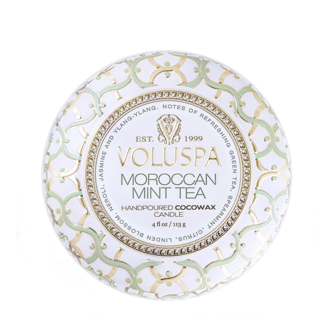 VOLUSPA Moroccan Mint Tea Decorative Candle.