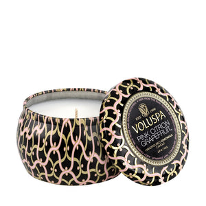 VOLUSPA Pink Citron Grapefruit Decorative Candle.