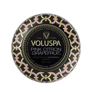 VOLUSPA Pink Citron Grapefruit Decorative Candle.