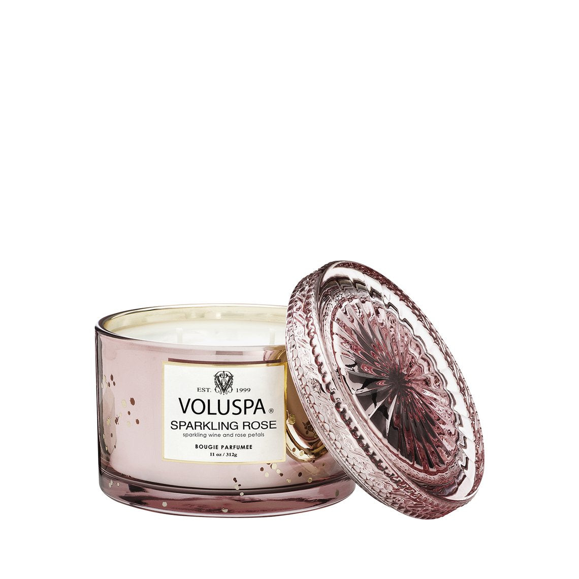 VOLUSPA Sparkling Rose Corta Candle.