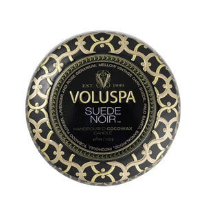 VOLUSPA Suede Noir Decorative Candle.