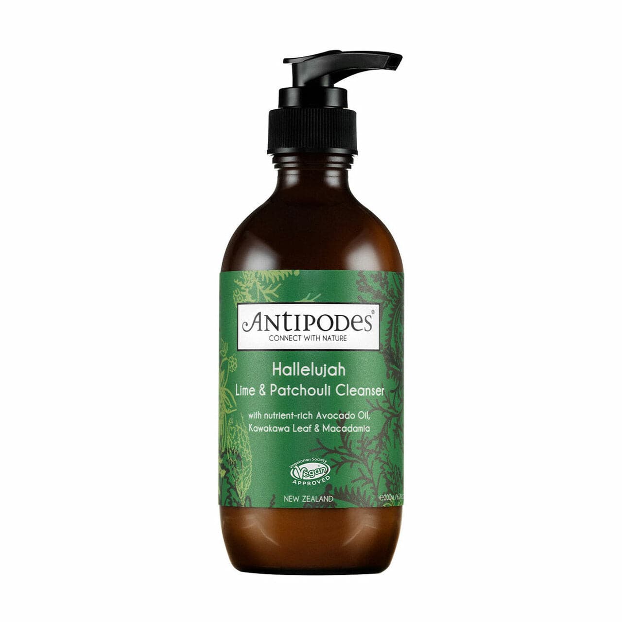 Antipodes Hallelujah Lime & Patchouli Cleanser 200ml.