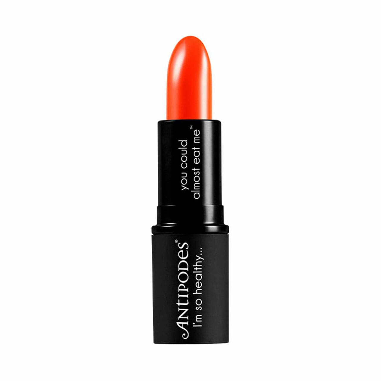 Antipodes Moisture-Boost Natural Lipstick 4g - Piha Beach Tangerine.