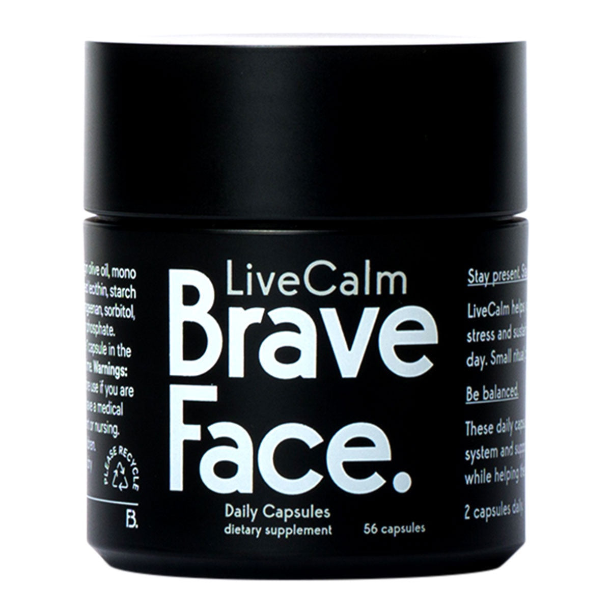 BraveFace LiveCalm Daily Capsules 56 capsules