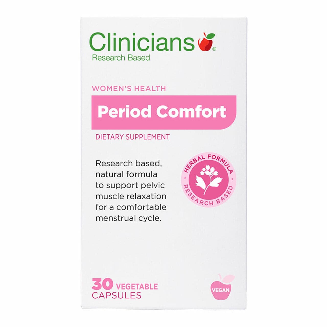 Clinicians Period Comfort 30 Vege Capules.