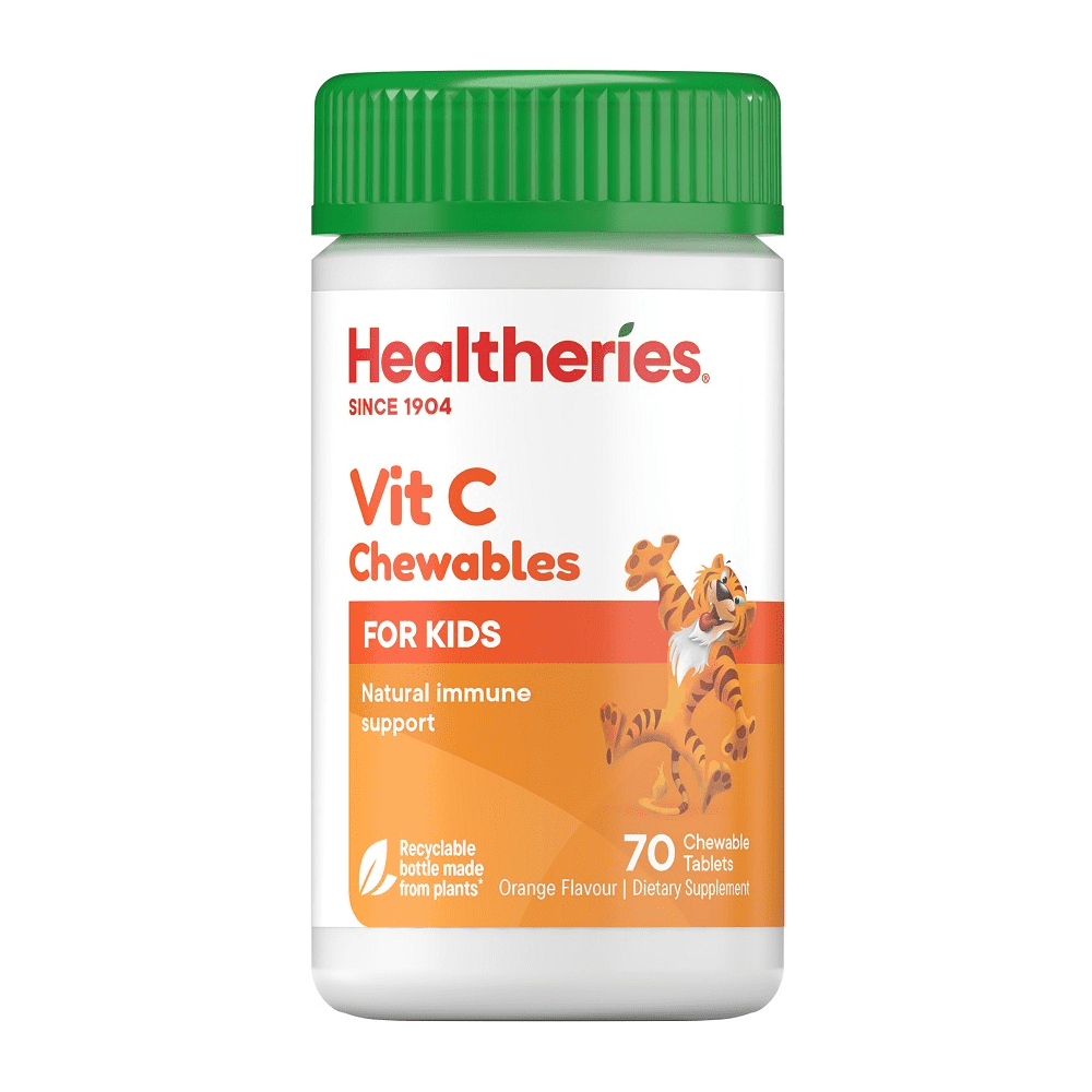 Healtheries Vitamin C For Kids 70 Chewable Tablets.