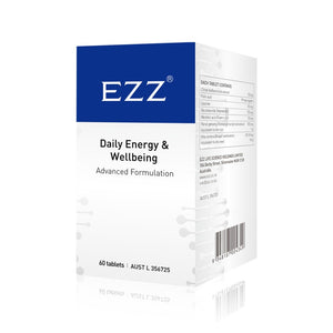 EZZ Daily Energy & Wellbeing Advanced Formulation 60 Tablets.