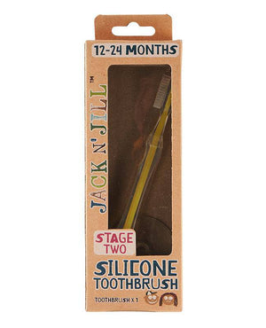 Jack N' Jill Stage 2 Silicone Toothbrush 12-24 Months - Single Pack.