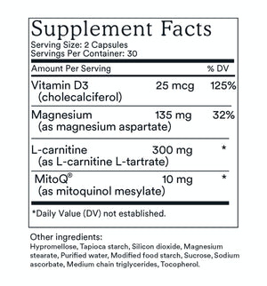 MitoQ Heart 60 Vege Capsules.