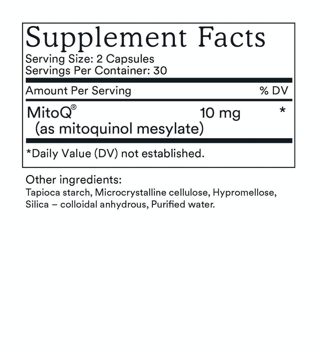 MitoQ Pure 5mg 60 Vege Capsules, image 4