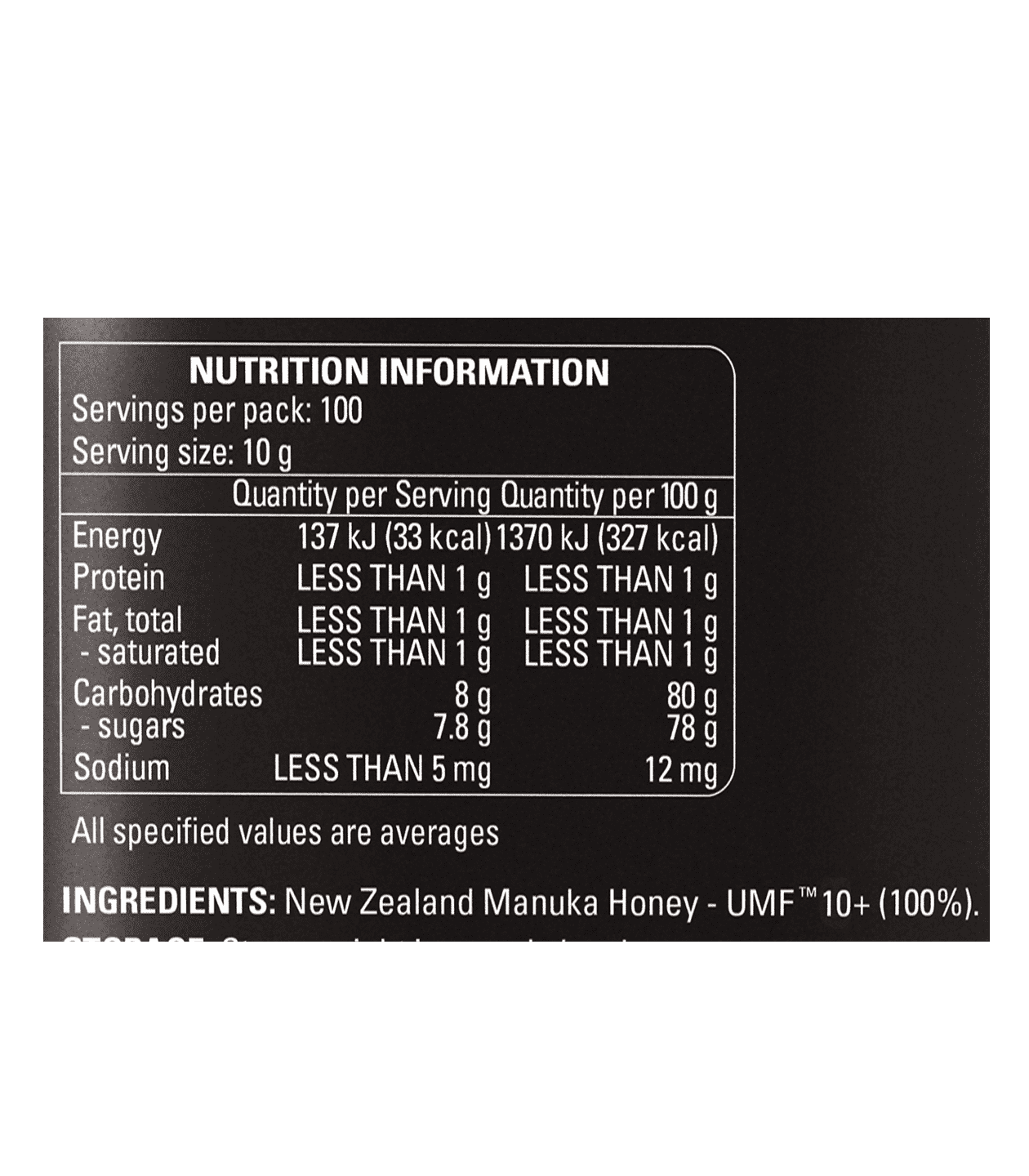 Comvita Certified UMF™ 10+ (MGO263+) Mānuka Honey 1KG.