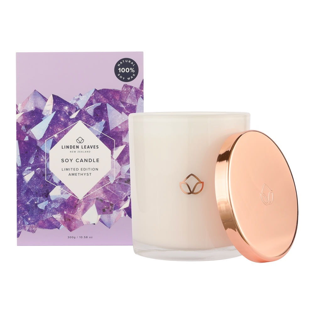 Linden Leaves Soy Candle Limited Edition - Amethyst