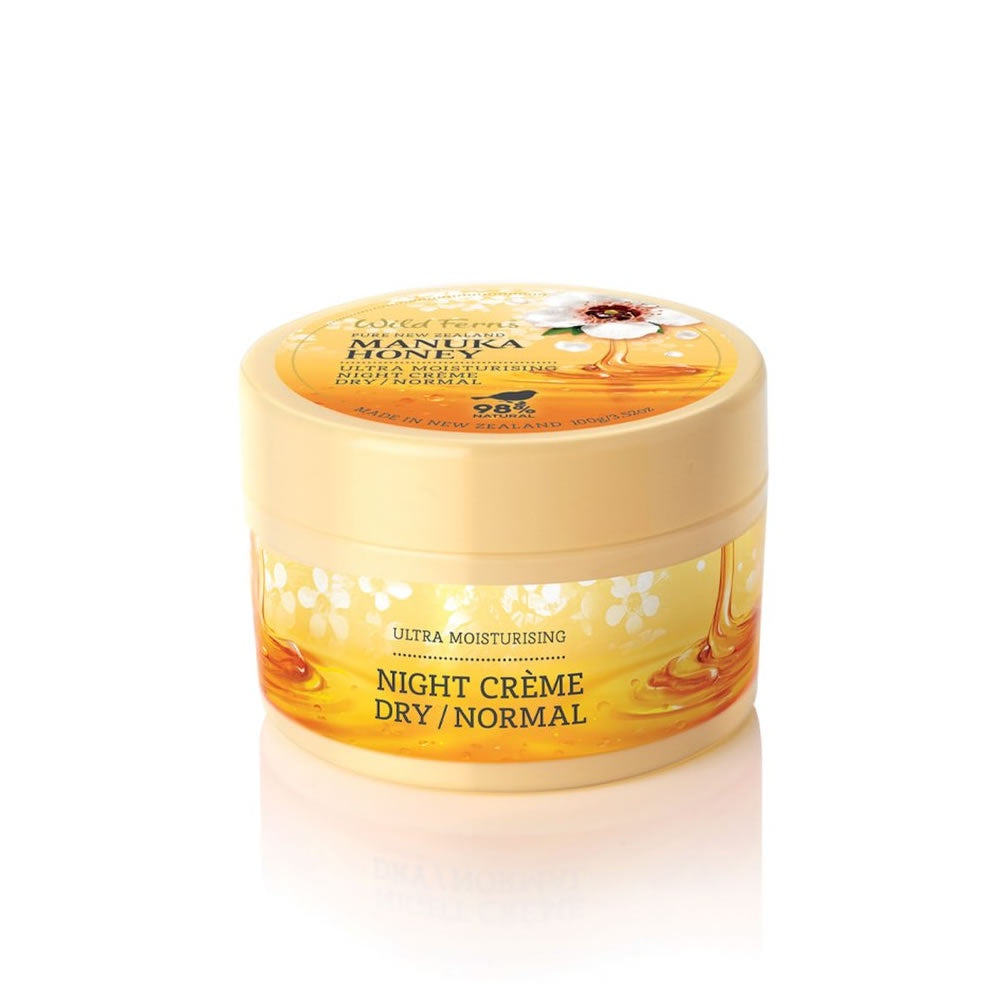 Wild Ferns Manuka Honey Ultra Moisturising Night Crème (Dry to Normal) 100g