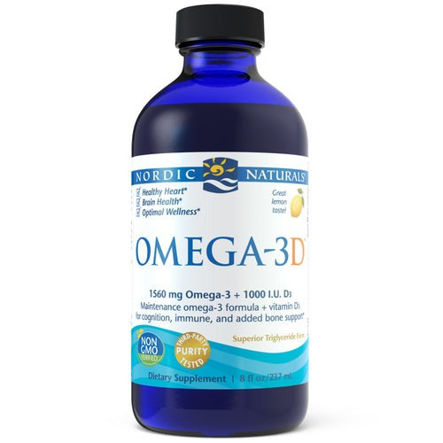 Nordic Naturals Fish Oil Omega-3D Liquid  - Lemon