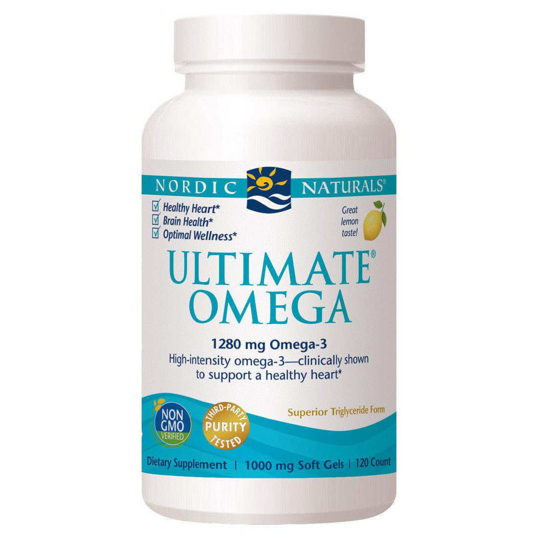 Nordic Naturals Ultimate Omega 1280mg - Lemon, image 2