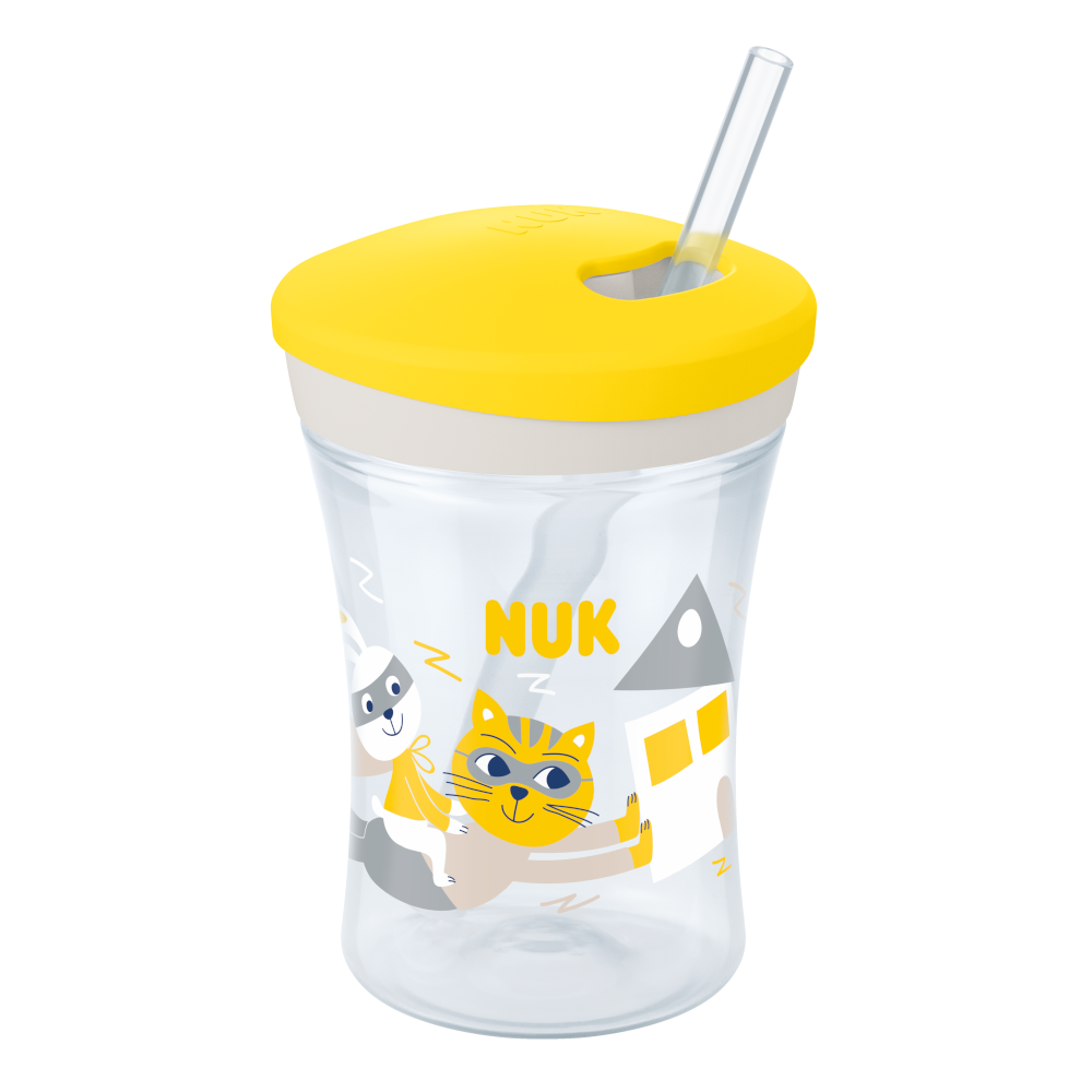NUK Action Cup 230ml With Drinking Straw.