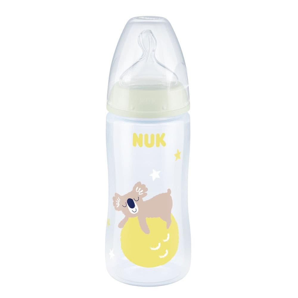 NUK First Choice Plus Night Baby Bottle 0-6 Month.