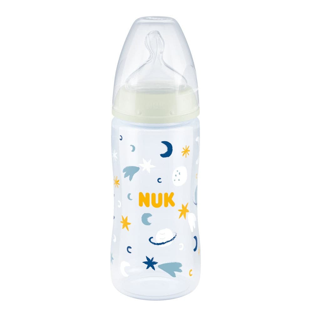 NUK First Choice Plus Night Baby Bottle 0-6 Month.