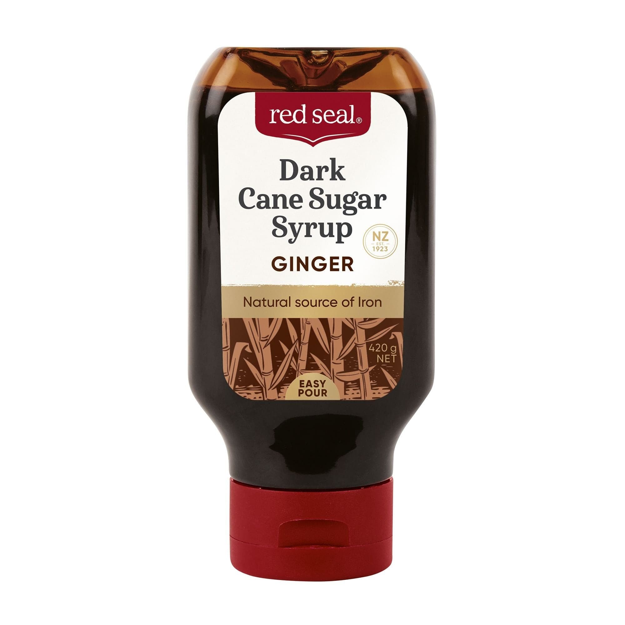 Red Seal Dark Cane Sugar Syrup (Natural Source of Iron) - Ginger 420g.