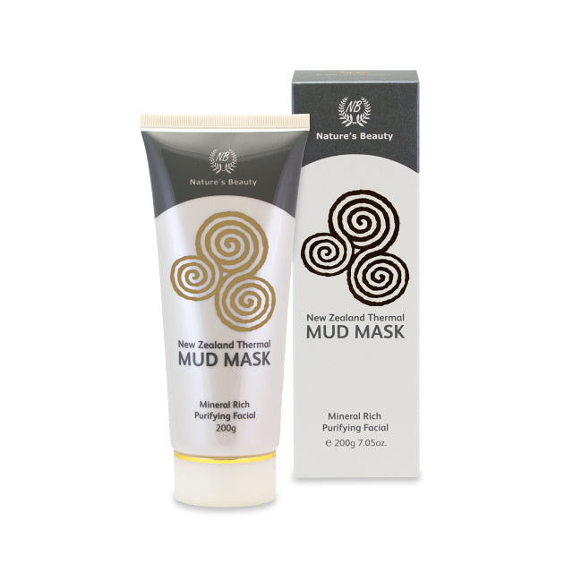 Nature's Beauty Thermal Mud Mask 200g With Royal Jelly, Spirulina and Vitamin E.