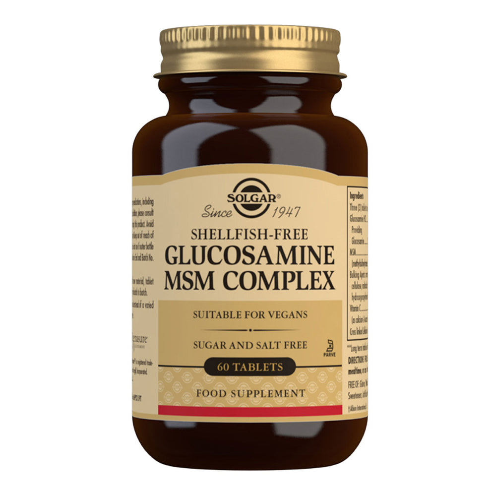 Solgar Glucosamine MSM Complex 60 Tablets.