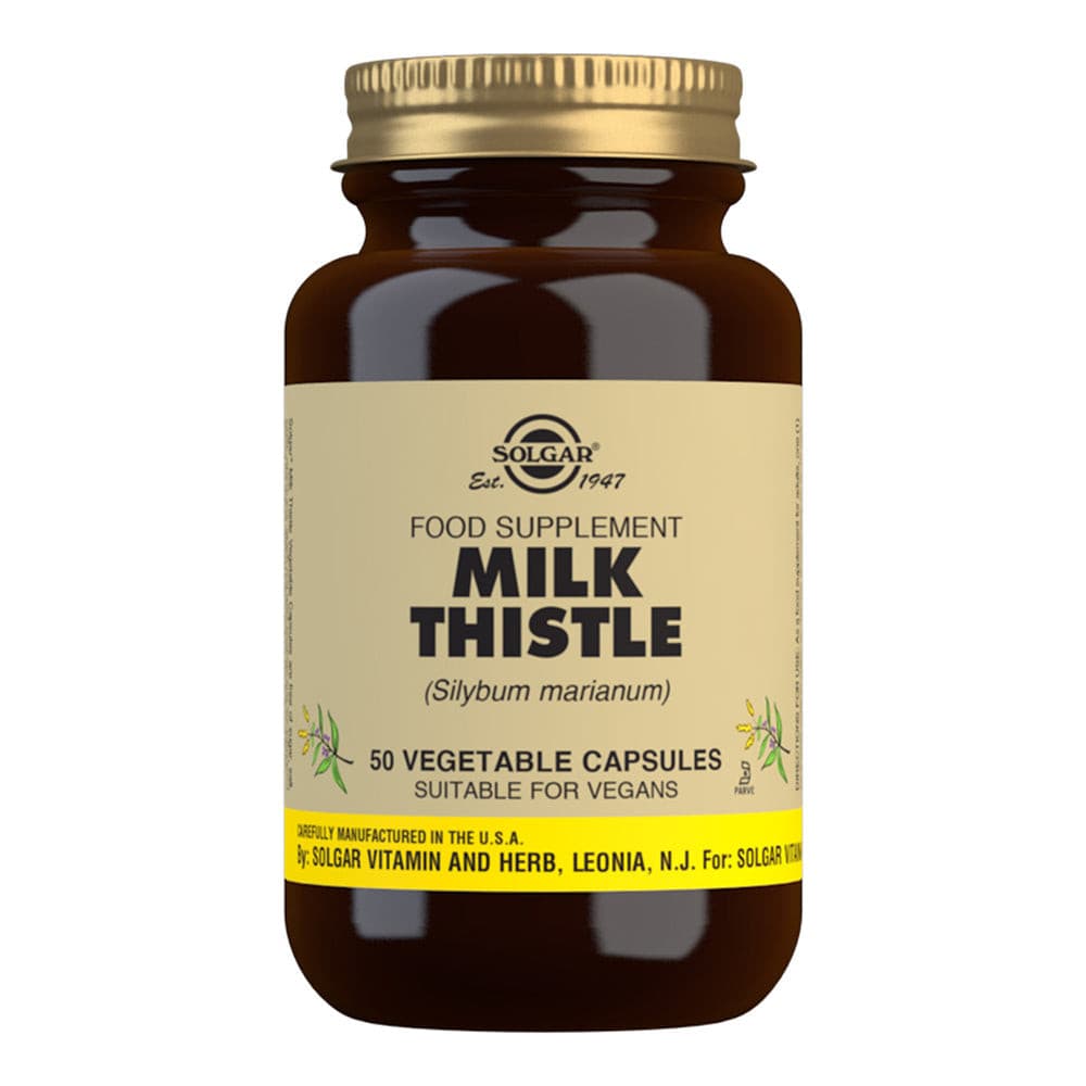 Solgar Milk Thistle 50 Vege Capsules EXP:03/2023.