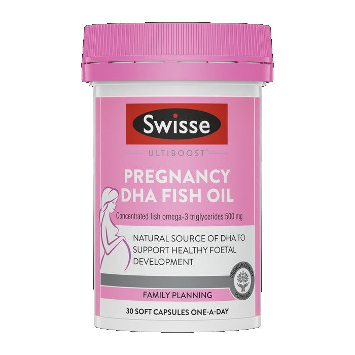 Swisse Ultiboost Pregnancy DHA Fish Oil 30 Soft Capsules