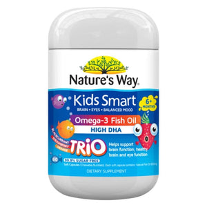 Nature's Way Kids Smart Fish Oil Trio 60 Burstlets Ocare Health&Beauty