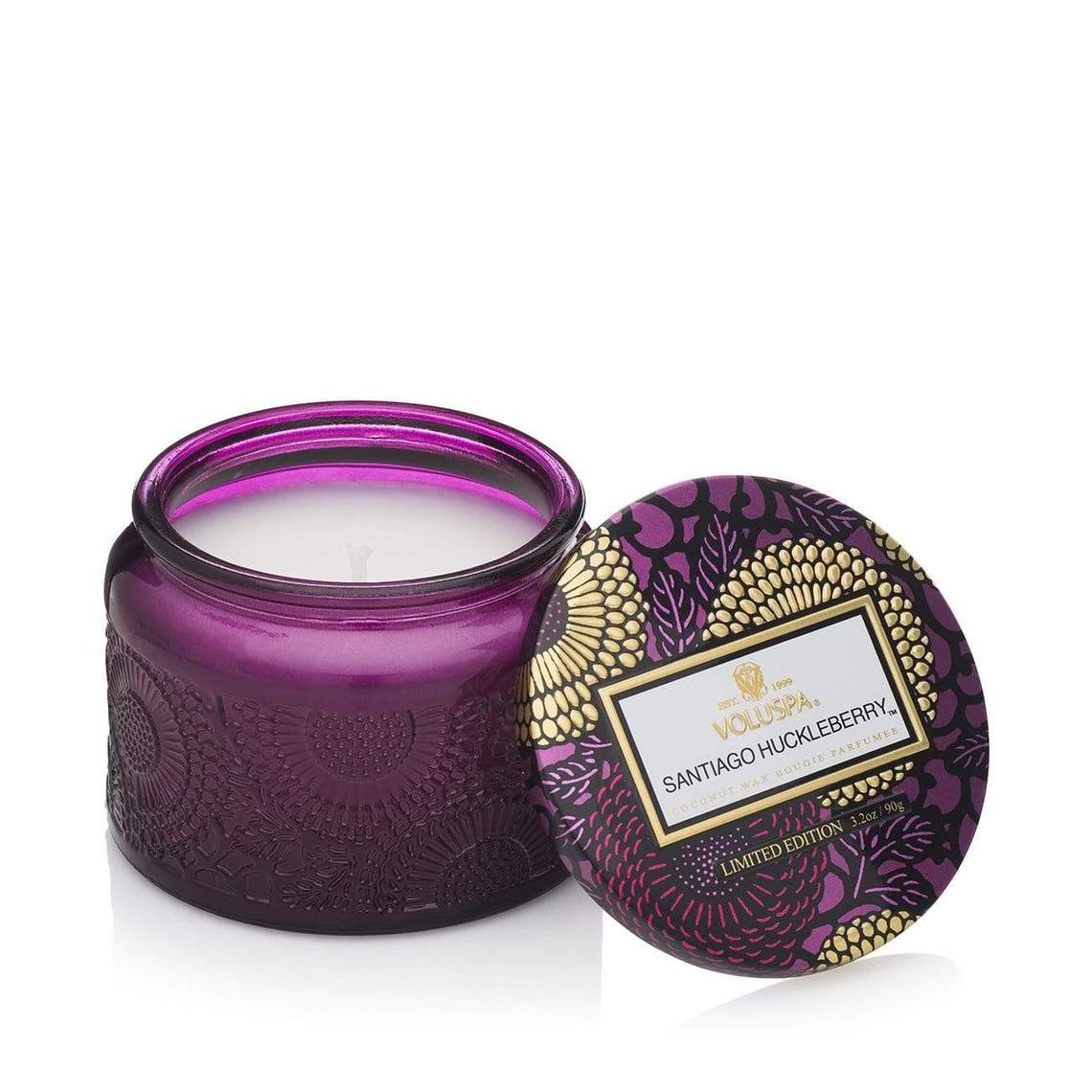 VOLUSPA Santiago Huckleberry Petite Jar Candle.